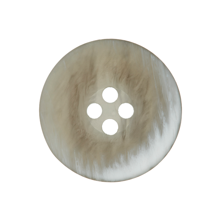 Polyesterknopf 4-Loch, 20mm, hellgrau