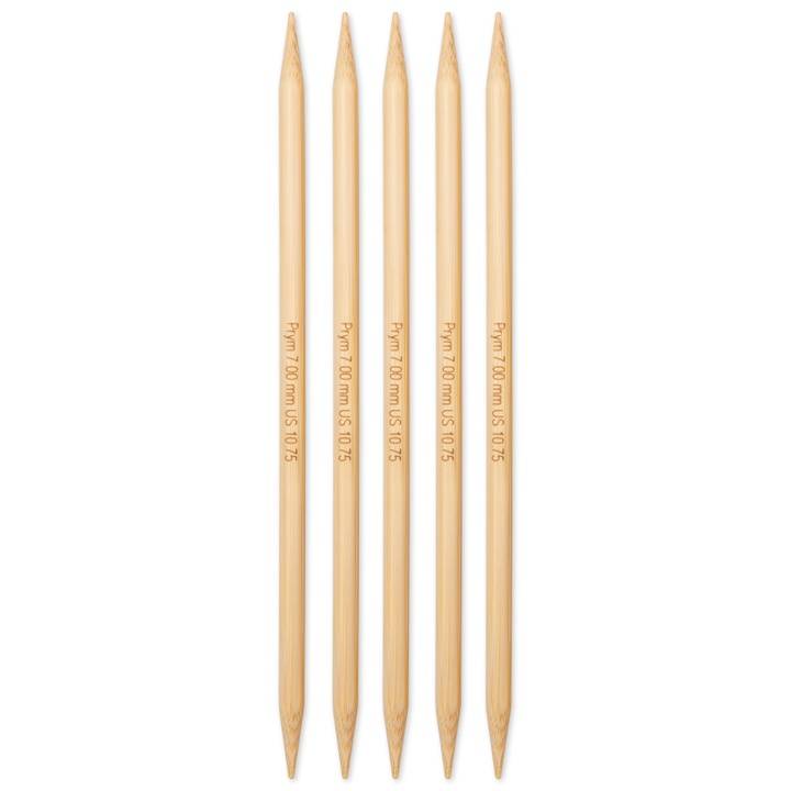 Double-pointed knitting needles Prym 1530, bamboo, 20cm, 7.00mm