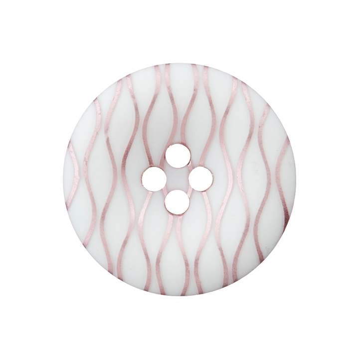 Polyester button 4-holes, 23mm, old rose