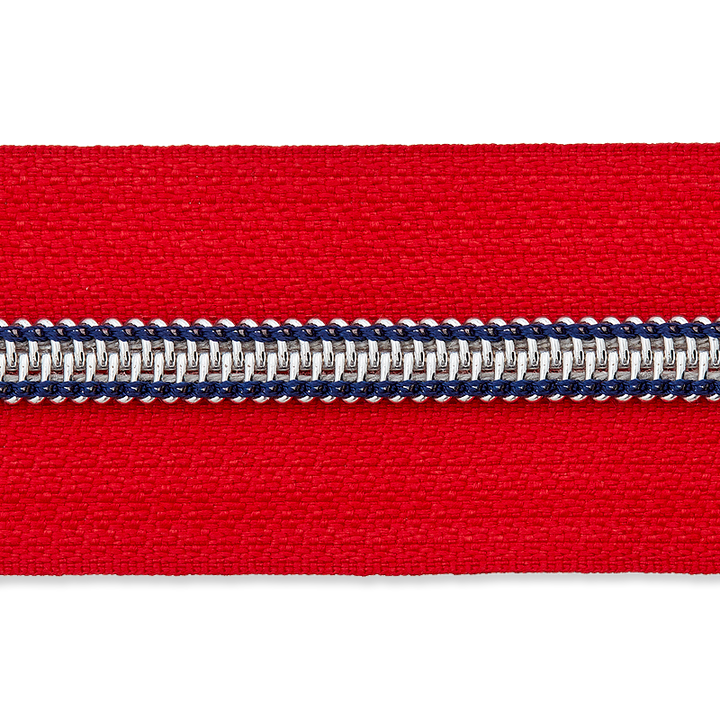 Endless zipper 5mm red