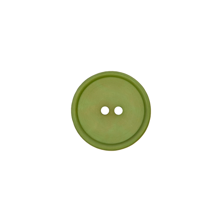 Пуговица из полиэстера, с 2 отверстиями, 18мм, цвет зеленый, средний