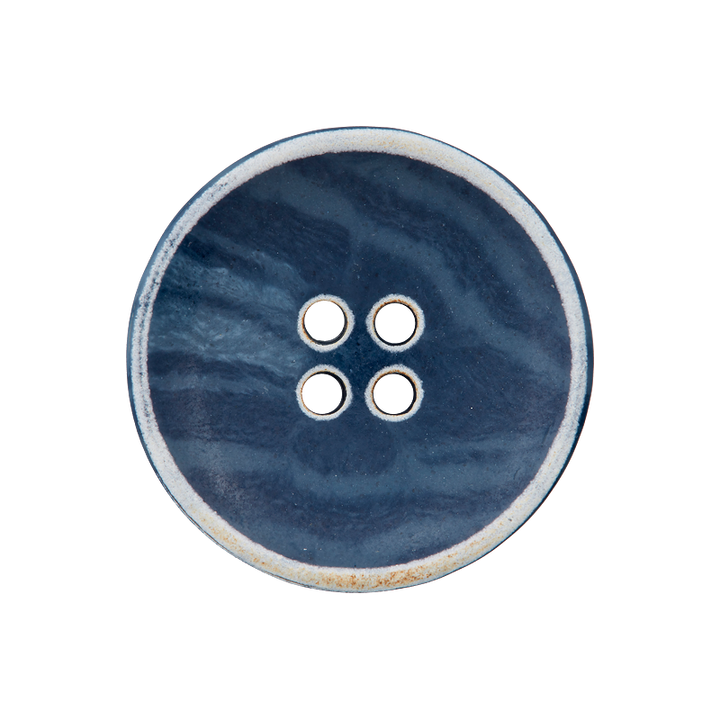 Polyester button 4-holes, 25mm, navy