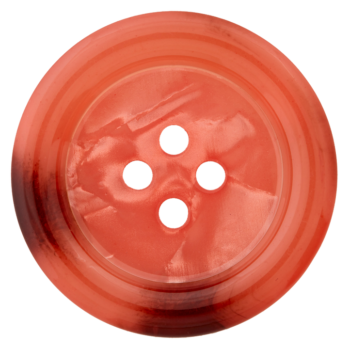 Polyesterknopf 4-Loch, 28mm, rot