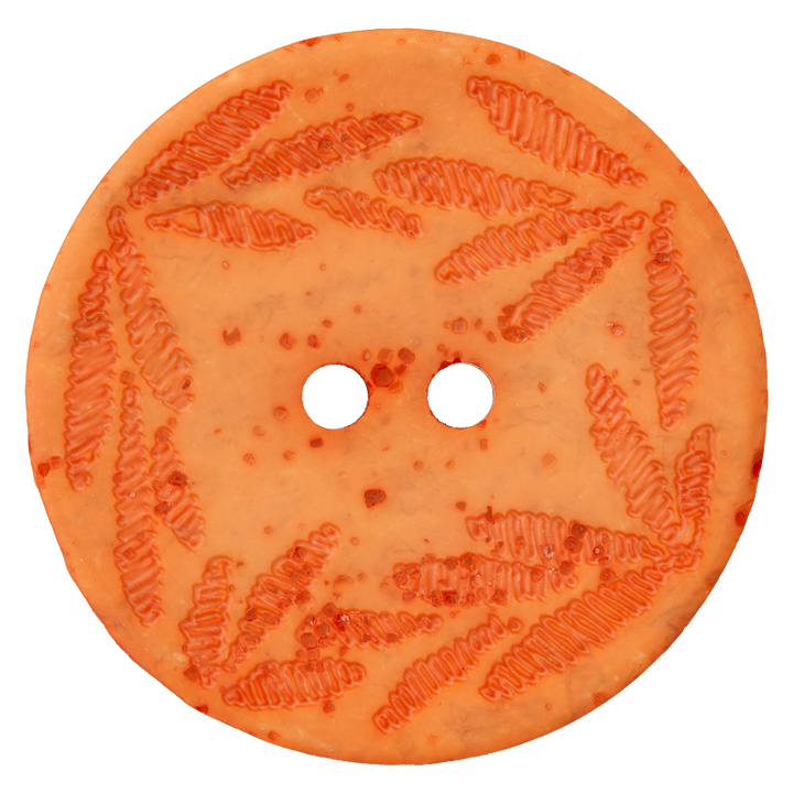 Polyesterknopf 2-Loch, 28mm, orange