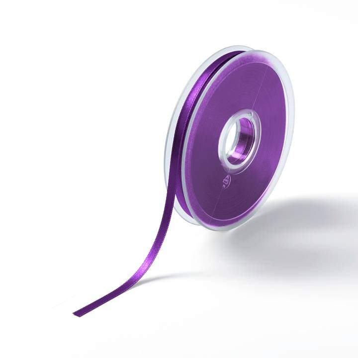 Satin ribbon, 6mm, violet