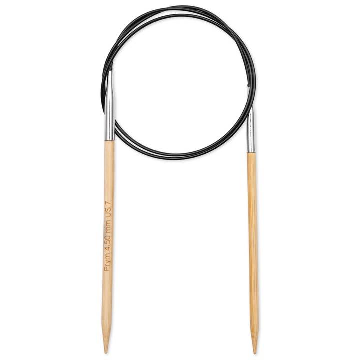 Aiguille à tricoter circulaire Bambou Prym 1530, 80cm, 4,50mm