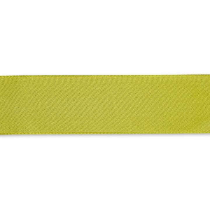 Satin ribbon, 38mm, light olive