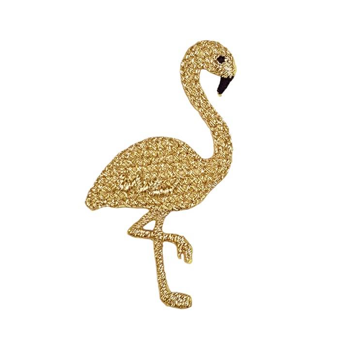 Appliqué Flamingo, gold