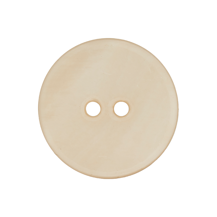 Mother of pearl 2-hole button 12mm brown