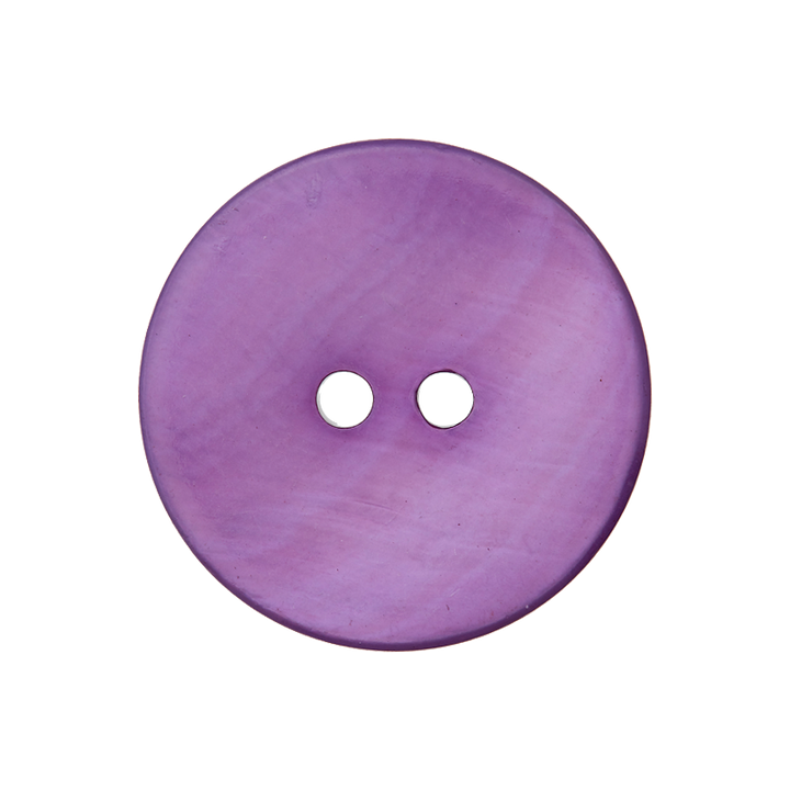 Mother of pearl 2-hole button 20mm purple