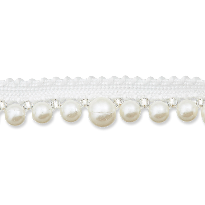 Perlenband, 14mm, weiß