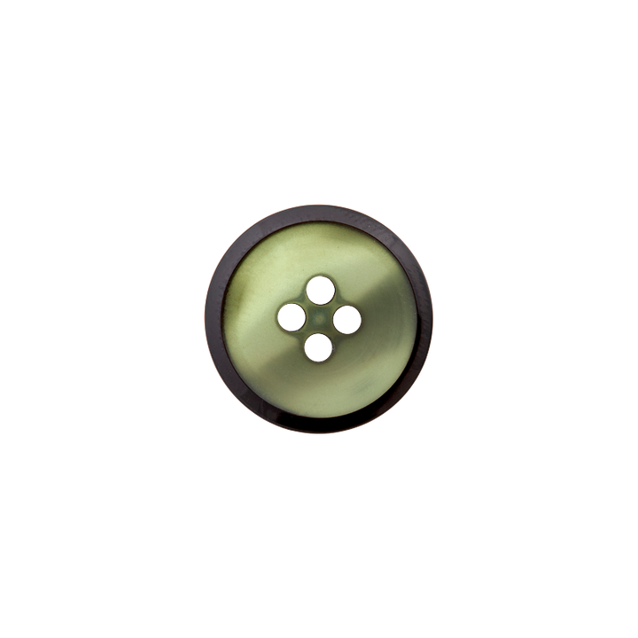 Polyester button 4-holes, 18mm, light green