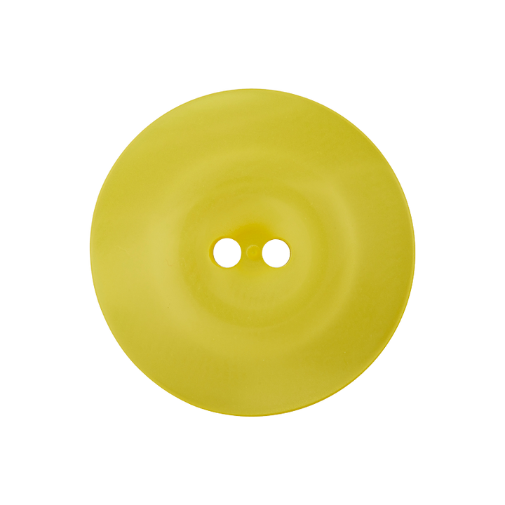 Polyesterknopf 2-Loch, 25mm, gelb