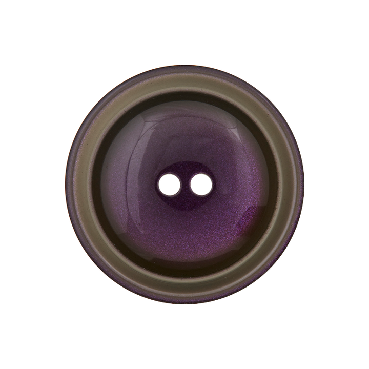 Polyesterknopf 2-Loch, 23mm, violett