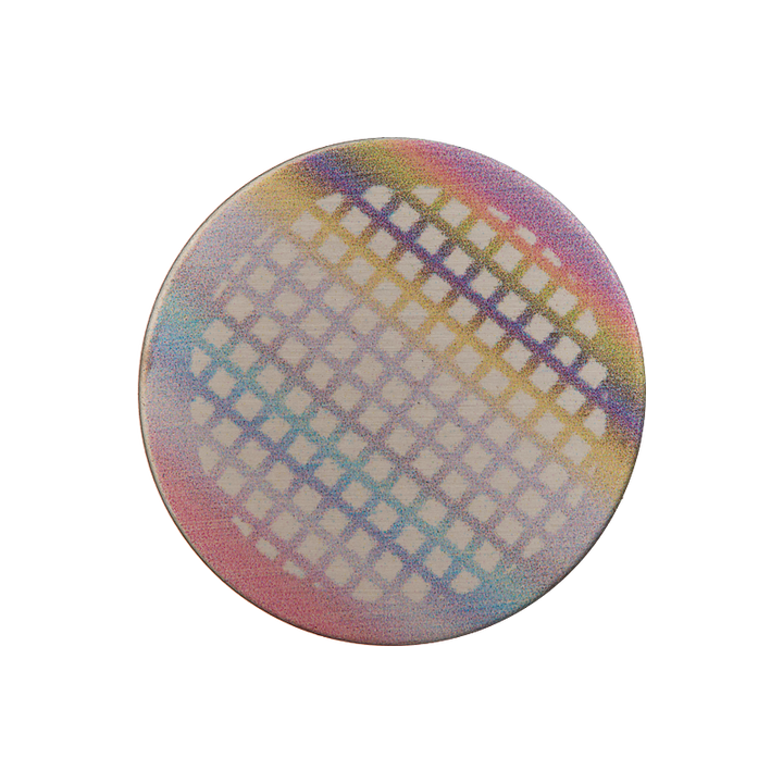 Bouton métal pied, 20mm, multicolore