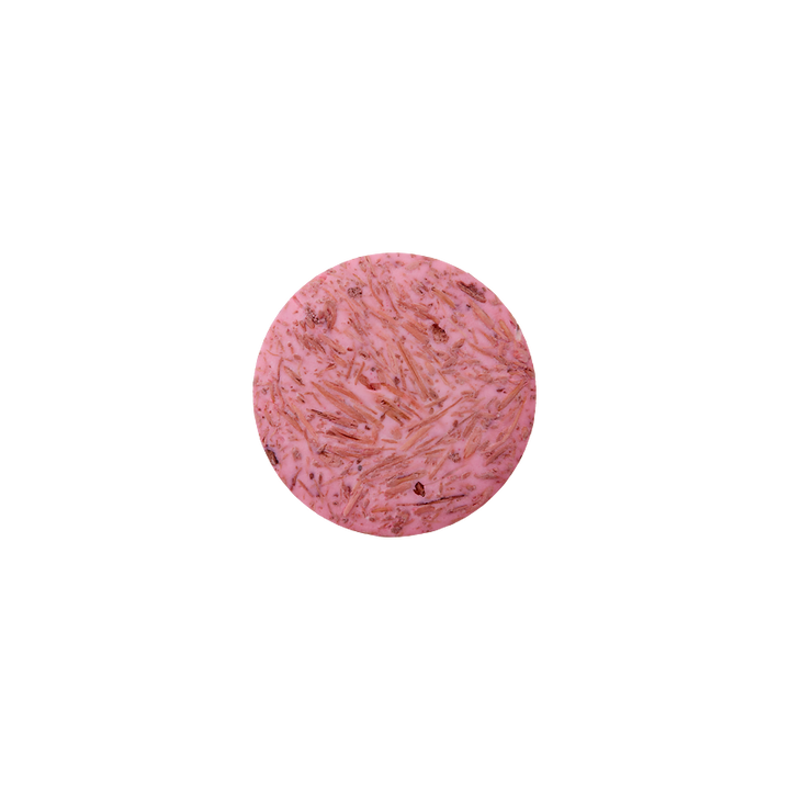 Kokos/Polyesterknopf Öse, recycelt, 15mm, rosa