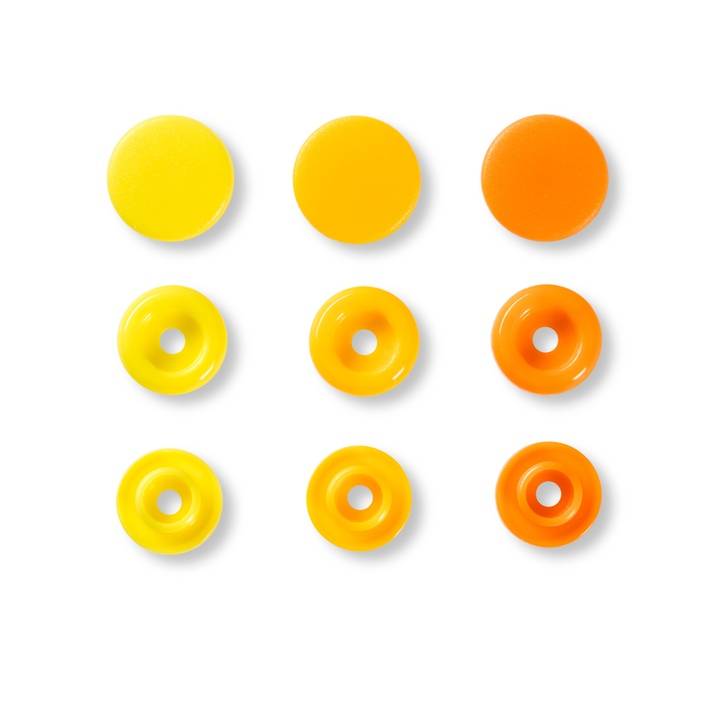 Color snap fastener, Prym Love, 12.44 mm, yellow