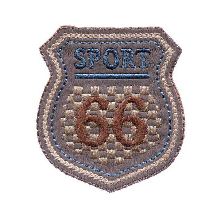 Motif décoratif Étiquette SPORT 66, gris/bleu/blanc