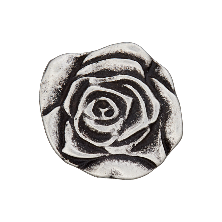 Metal button Rose