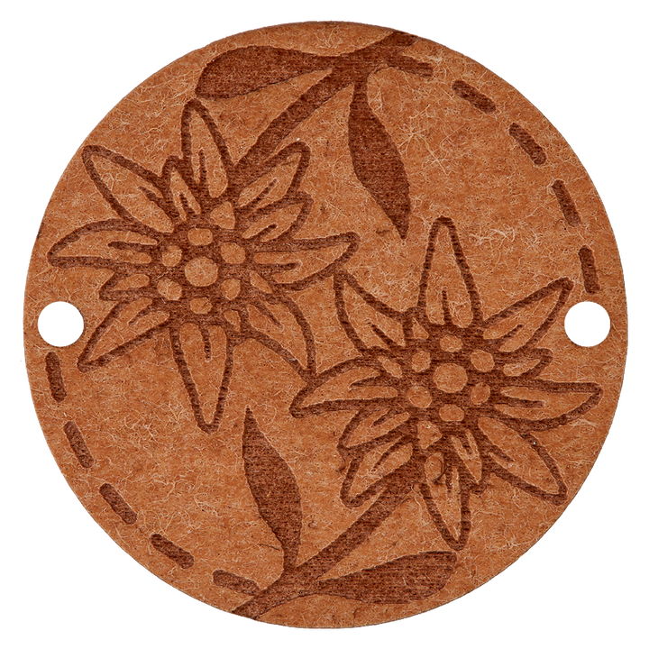 Декоративный аксессуар «Эдельвейс», 30мм, цвет коричневый, светлый