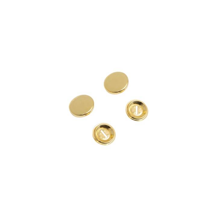 Cover buttons, 15mm, gold-coloured