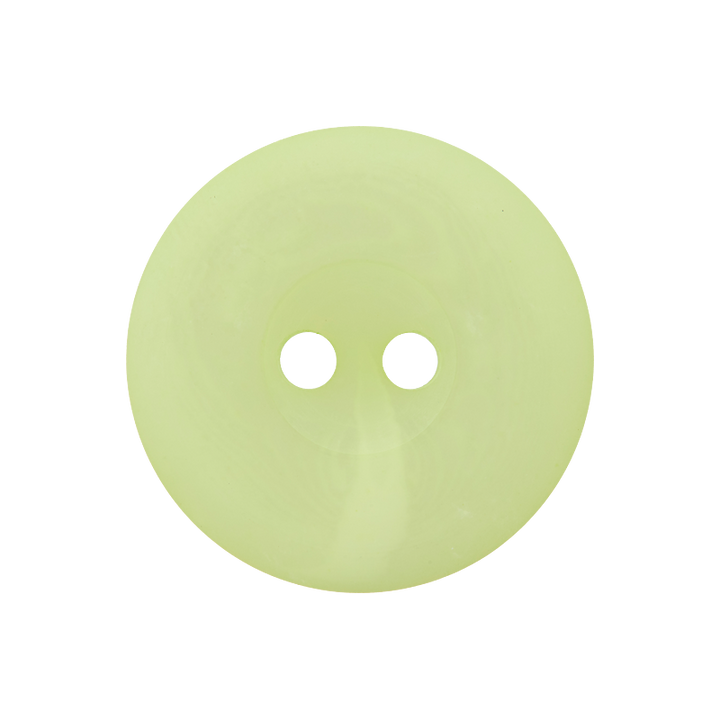 Пуговица из полиэстера, с 2 отверстиями, 23мм, цвет зеленый, светлый