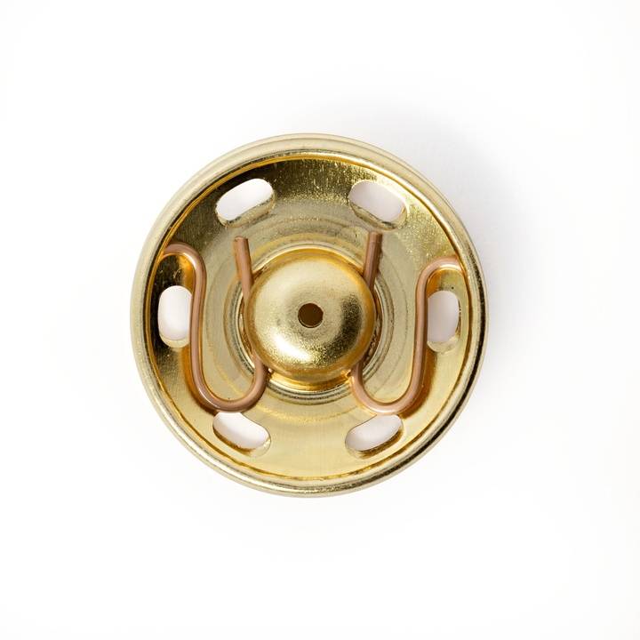 Snap fasteners, 21mm, gold-coloured