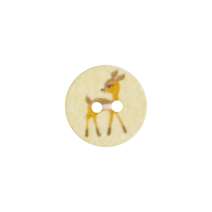 Cotton/Polyesterbutton Recycled 15mm yellow