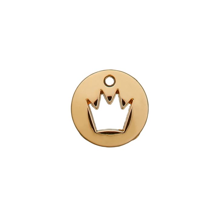 Декоративный аксессуар «Корона», 12 мм, золотистый, матовый цвет