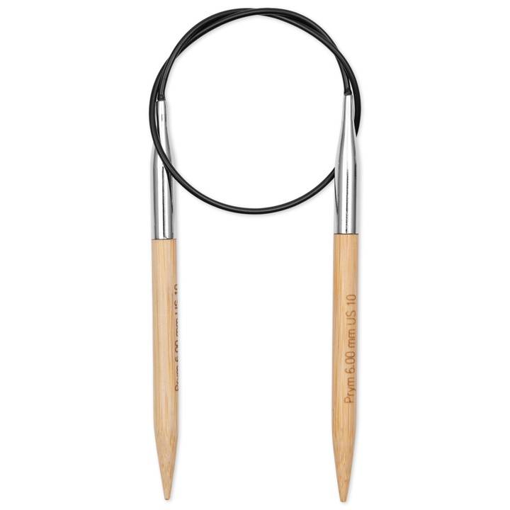 Aiguille à tricoter circulaire Bambou Prym 1530, 40cm, 6,00mm