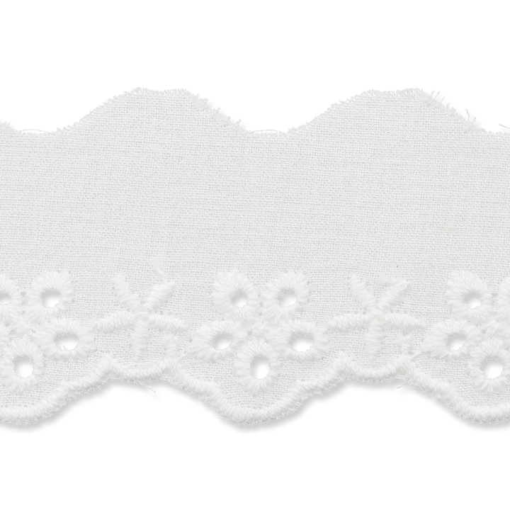 Broderie anglaise, 38mm, blanc