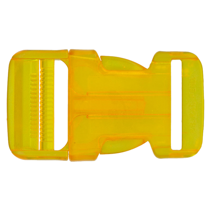 Backpack closure 25mm yellow