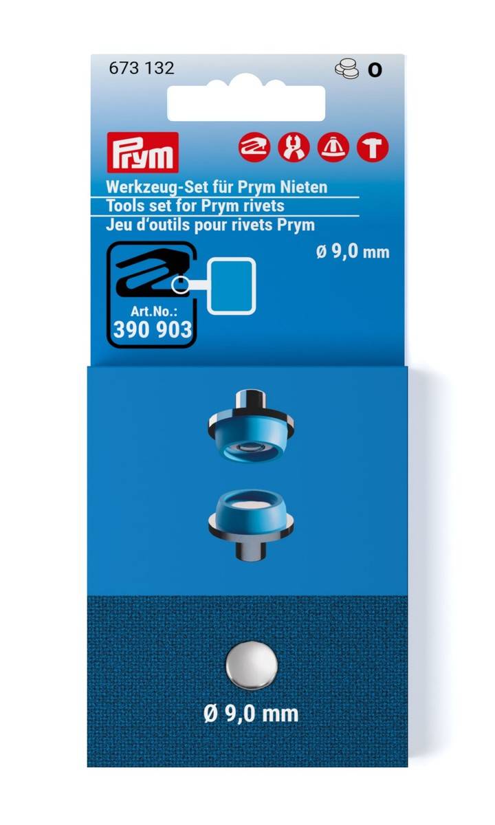 Насадки для установки Prym заклёпок, 9 мм