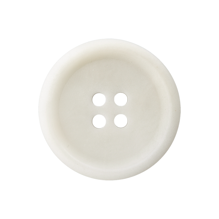 Bouton Corozo 4-Trous 12mm blanc