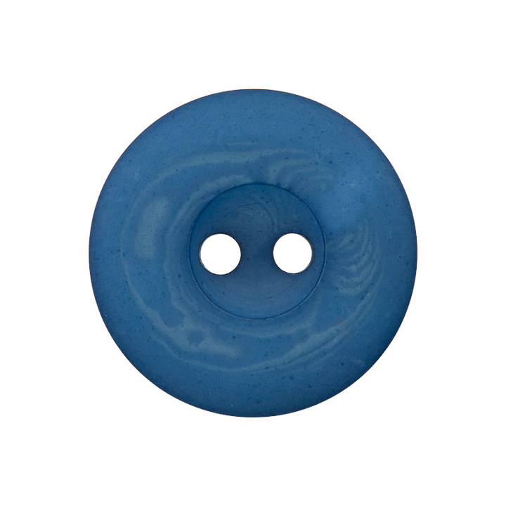 Пуговица из полиэстера, с 2 отверстиями, 23мм, синий цвет