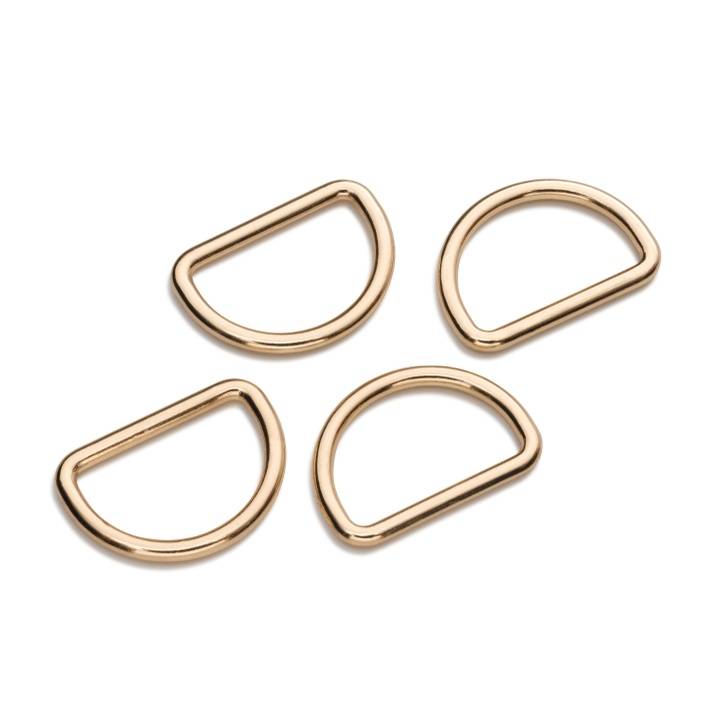 D-rings, 25mm, new gold