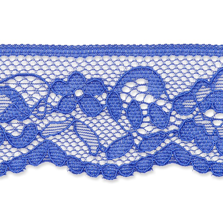 Elastic cobalt blue lace