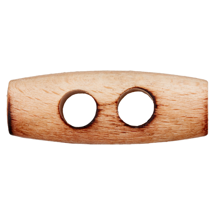 Holzknebel 2-Loch, 41mm, creme