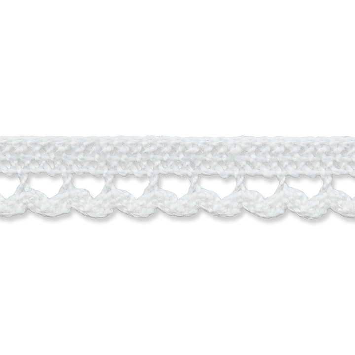 Dentelle Aux Fuseaux 12mm blanc