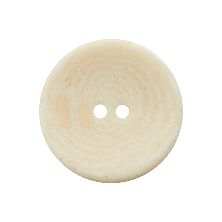Corozo/Polyester button 2-holes recycled 23mm cream