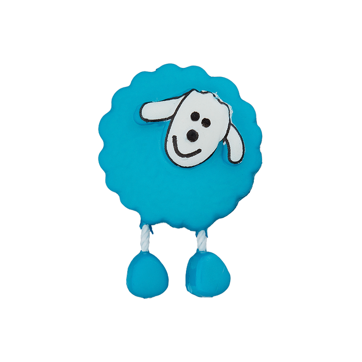 Polyester button Sheep 18mm green
