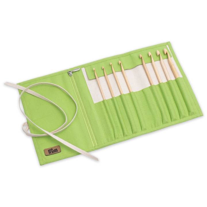 Crochet hooks set, bamboo, Prym 1530, 3.5-8.0 mm 