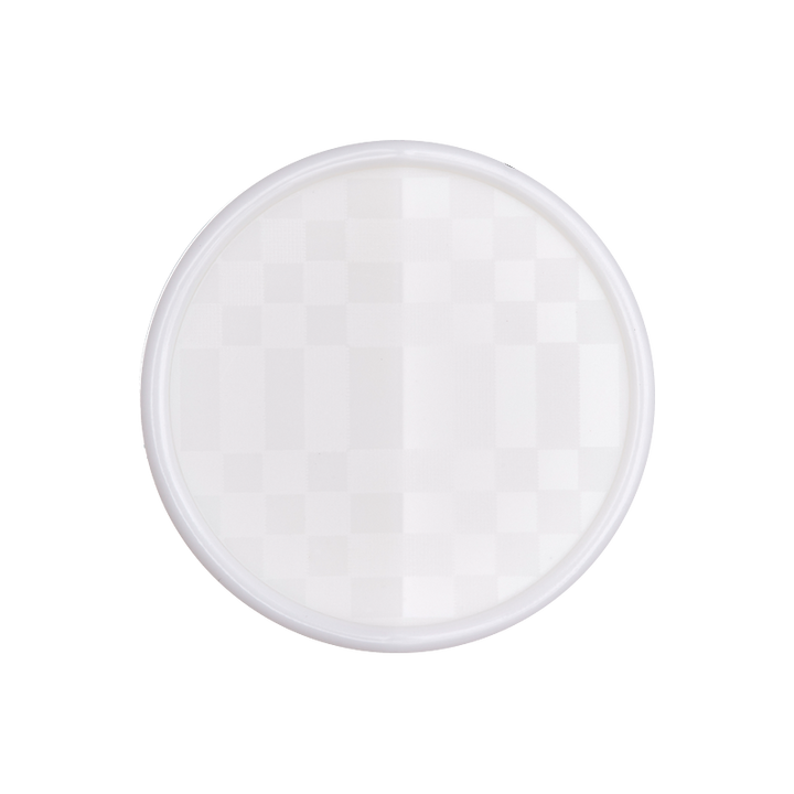 Bouton polyester pied, 23mm, blanc