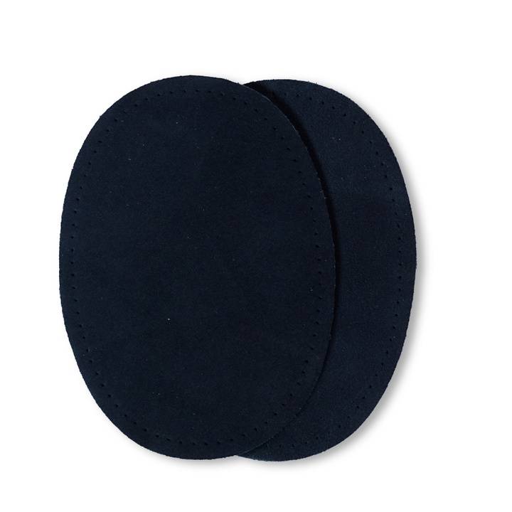 Patches suede, sew-on, 10 x 14cm, navy blue