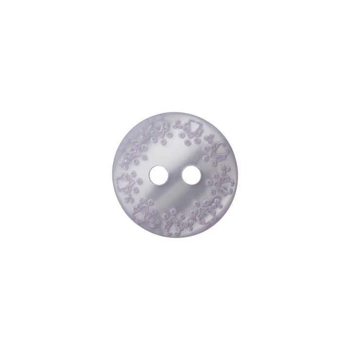 Polyester button 2-holes 14mm lilac