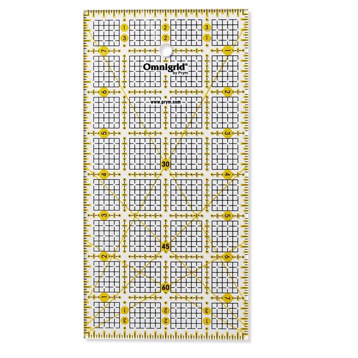 Universal ruler, 4x8inch grid