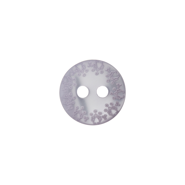 Polyester button 2-holes 11mm lilac