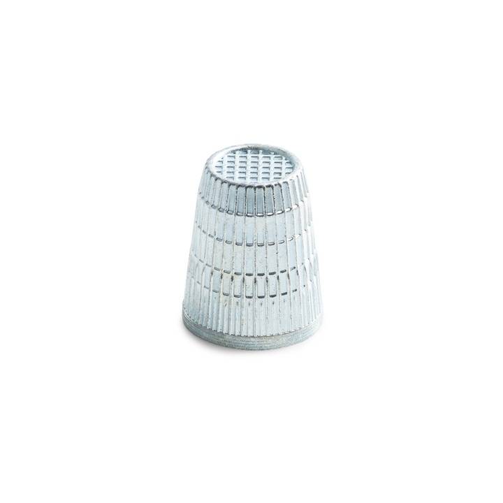 Thimble with anti-slip edge, 15.0mm, silver-coloured, items