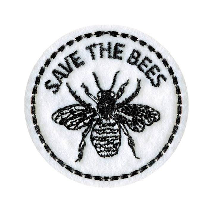 Appliqué recycled, SAVE THE BEES