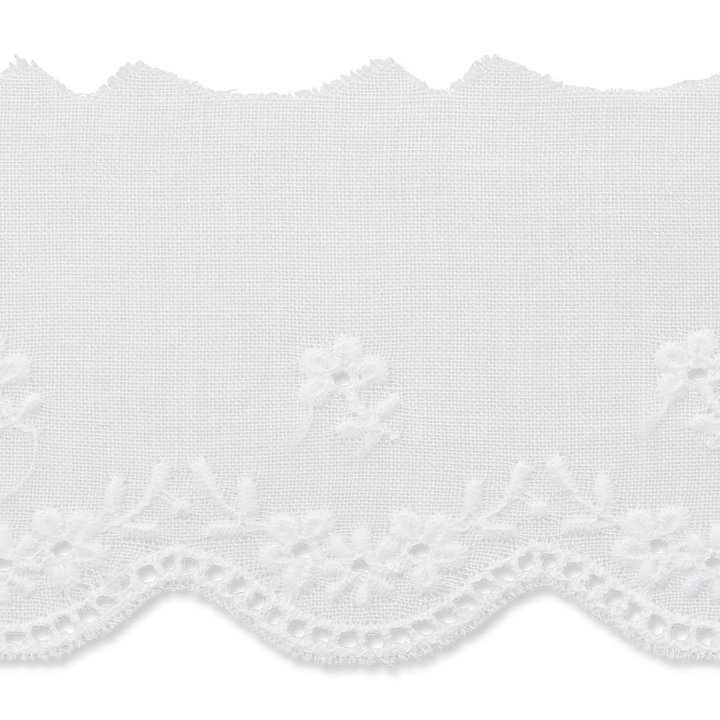 Eyelet embroidery 45mm white